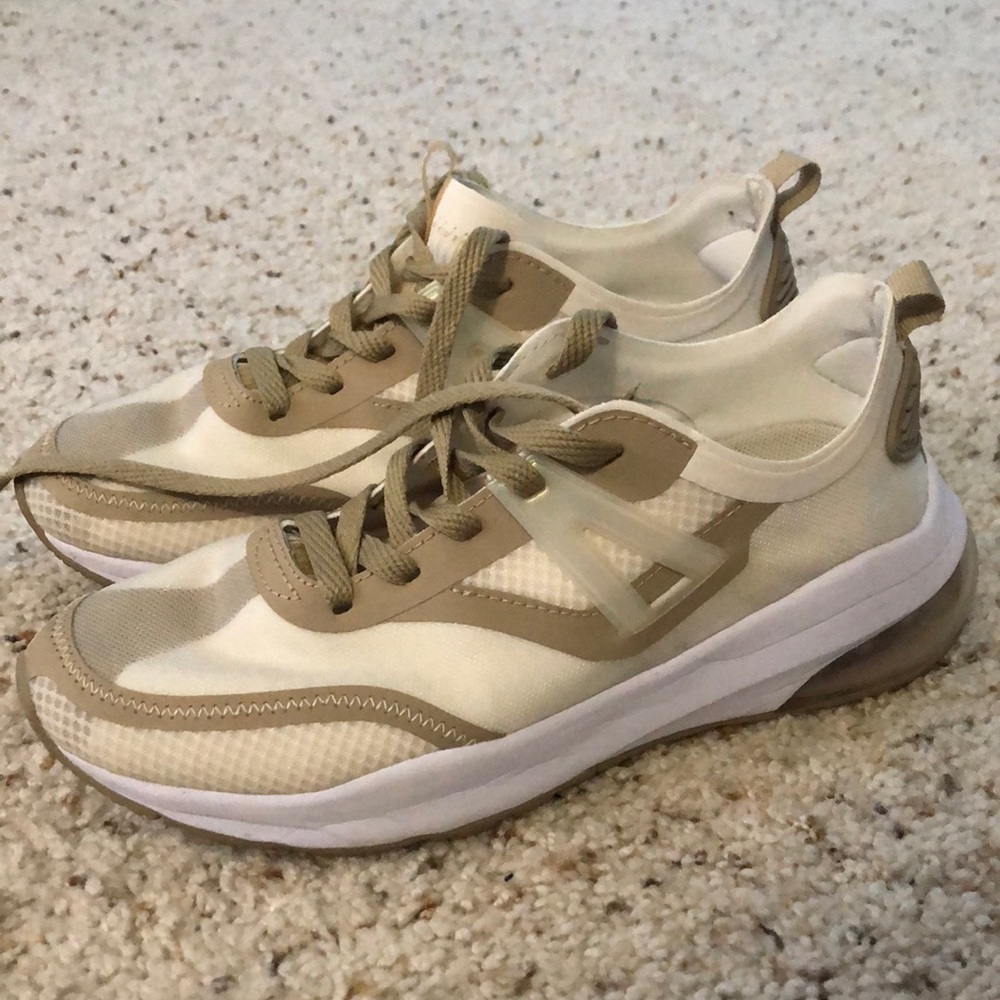 Fabletics tan athletic sneakers
